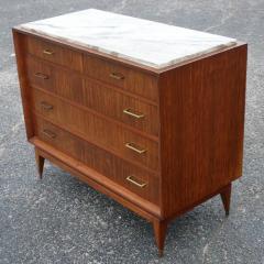 Vintage Marble Wood Dresser Chest of Drawers - 2638918