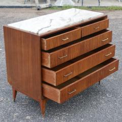 Vintage Marble Wood Dresser Chest of Drawers - 2638919