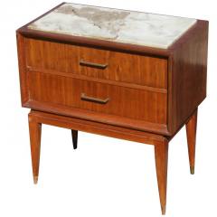 Vintage Marble Wood Dresser Chest of Drawers - 2638922