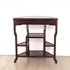 Vintage Marble and Rosewood Chinese Table circa 1980 - 3625035