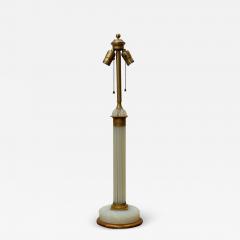 Vintage Marbro Opaline Murano Glass Column Table Lamp - 2671609