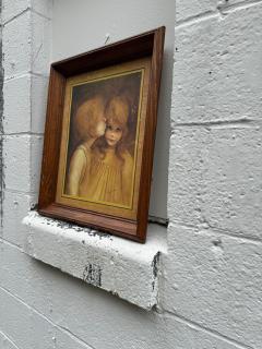 Vintage Margaret Kane little kiss big eyes art print - 4606304