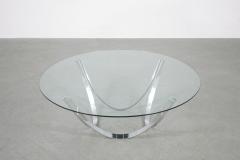 Vintage Mid Century Chrome Coffee Table - 2876296