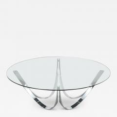 Vintage Mid Century Chrome Coffee Table - 2895928