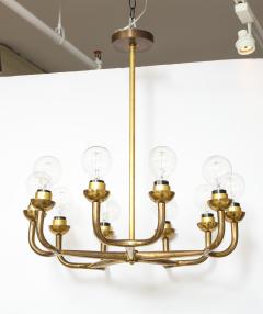 Vintage Mid Century Italian Brass Chandelier - 2057750