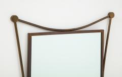 Vintage Mid Century Italian Brass Mirror - 1866554