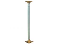 Vintage Mid Century Modern Brass Torch Floor Lamp - 2536010