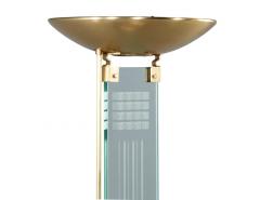 Vintage Mid Century Modern Brass Torch Floor Lamp - 2536011