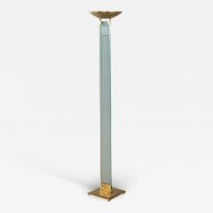 Vintage Mid Century Modern Brass Torch Floor Lamp - 2541170