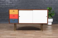 Vintage Mid Century Modern Multi Color Lacquered Credenza - 4126906