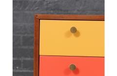 Vintage Mid Century Modern Multi Color Lacquered Credenza - 4126910