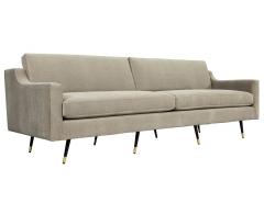 Vintage Mid Century Modern Sofa in Designer Velvet - 1993905