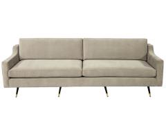 Vintage Mid Century Modern Sofa in Designer Velvet - 1993906