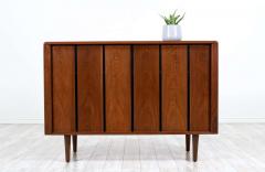 Vintage Mid Century Modern Tambour Door Credenza by Barzilay - 2321840