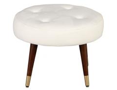 Vintage Mid Century Modern Upholstered Footstool - 2673926