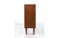 Vintage Mid Century Modern Walnut Bookcase with Glass Doors - 2990737