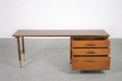 Vintage Mid Century Modern Walnut Desk - 2957485