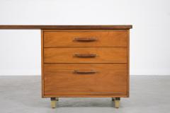 Vintage Mid Century Modern Walnut Desk - 2957496