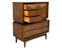 Vintage Mid Century Modern Walnut Wardrobe Cabinet - 3626396