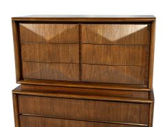 Vintage Mid Century Modern Walnut Wardrobe Cabinet - 3626397