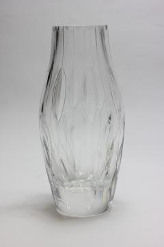 Vintage Mid Century Modernist Crystal Vase 1970 Europe - 2117592