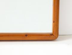 Vintage Mid Century Pinewood Mirror France c 1950s - 2457508