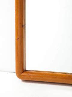 Vintage Mid Century Pinewood Mirror France c 1950s - 2457509