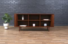 Vintage Mid Century Walnut Tambour Door Credenza - 4017527