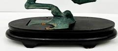 Vintage Midcentury Bronze Asian Style Horse Sculpture Han Dynasty Flying Horse - 3556279
