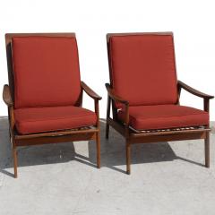 Vintage Midcentury Pair of Danish Lounge Chairs - 2737946