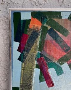 Vintage Mixed Media Painting of Beach Bathers Palm Trees by Rick Dreyer - 4432496