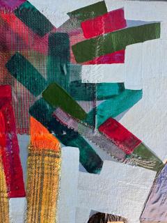 Vintage Mixed Media Painting of Beach Bathers Palm Trees by Rick Dreyer - 4432515