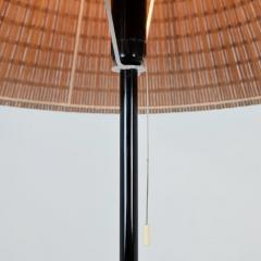 Vintage Modern Floor Lamp in Black Teak Rattan Finland 1960s - 4637285