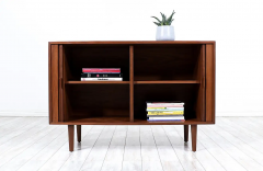 Vintage Modern Walnut Tambour Door Credenza - 2716602