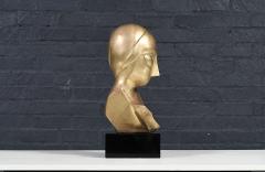 Vintage Modernist Brancusi Inspired Bust Sculpture - 4703735