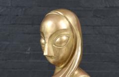 Vintage Modernist Brancusi Inspired Bust Sculpture - 4703737
