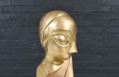 Vintage Modernist Brancusi Inspired Bust Sculpture - 4703738