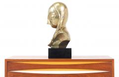 Vintage Modernist Brancusi Style Bust Sculpture - 2226480