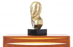Vintage Modernist Brancusi Style Bust Sculpture - 2226481