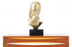 Vintage Modernist Brancusi Style Bust Sculpture - 2226482