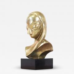 Vintage Modernist Brancusi Style Bust Sculpture - 2226544