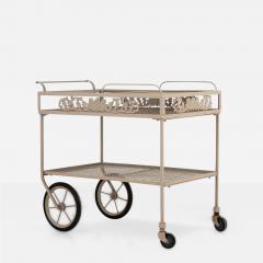 Vintage Molla Style Metal Outdoor Bar Cart - 3520674