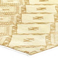 Vintage Moroccan Beige Hand Knotted Wool Rug - 3582711