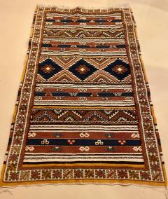 Vintage Moroccan Tribal Wool Rug or Carpet with Geometrical Design - 3547360