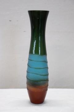 Vintage Multicolored Art Glass Vase by Villeroy Boch 1990s - 2934245