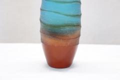 Vintage Multicolored Art Glass Vase by Villeroy Boch 1990s - 2934246
