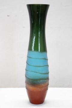 Vintage Multicolored Art Glass Vase by Villeroy Boch 1990s - 2934249