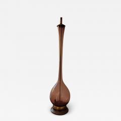 Vintage Murano Amethyst Glass Tall Lamp - 2496883