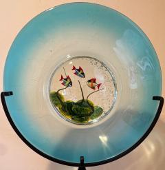 Vintage Murano Glass Disc Aquarium on Stand - 4621985