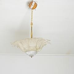 Vintage Murano Glass Palmette Suspension Light - 4464677